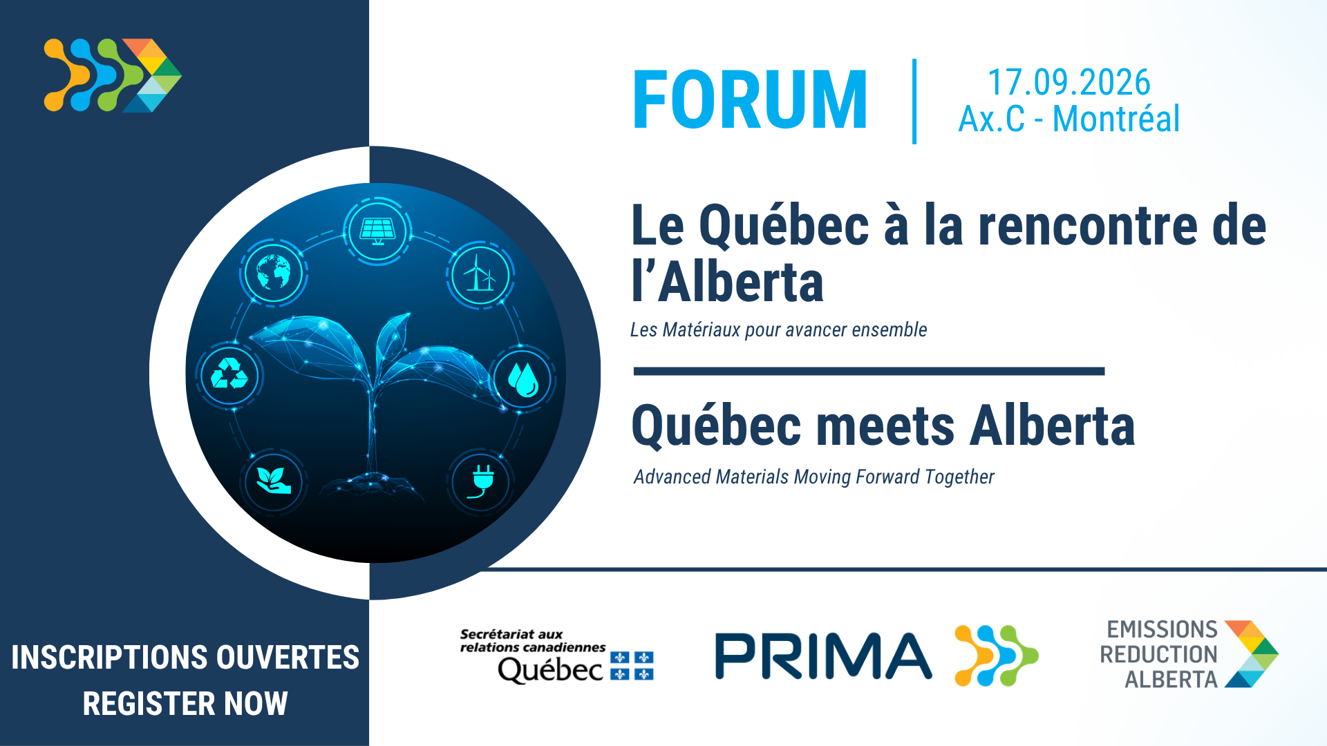 4th PRIMA Forum – Quebec meets Alberta – Advanced Materials Moving Forward Together